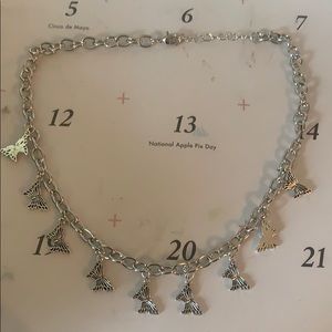 Silver Chain-with butterflies